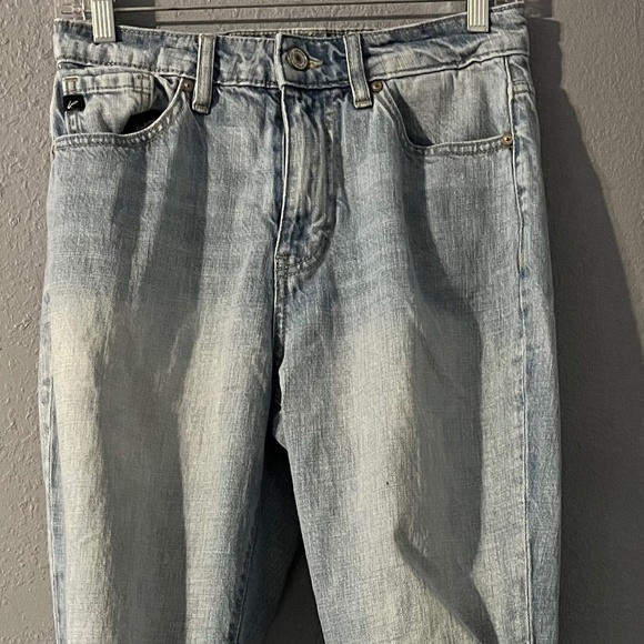 Kancan Distressed Ripped Jeans High Rise Womens Size 25 Size 3 Light Wash Pants - Picture 1 of 11